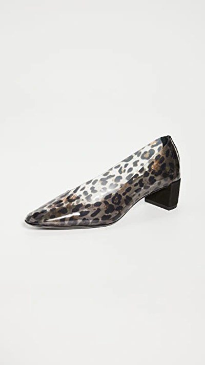 Shop By Far Andrea Pumps In Leopard Print