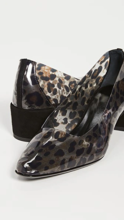 Shop By Far Andrea Pumps In Leopard Print