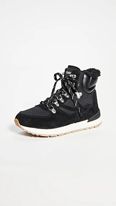 Shop Tretorn Lily 3 Hiker Sneakers In Black
