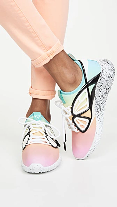 Shop Sophia Webster Fly-by Sneakers In Rainbow Ombre