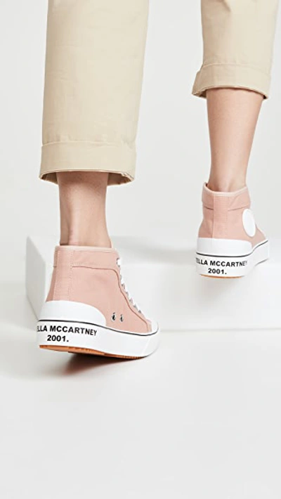 Shop Stella Mccartney Fabric Sneakers Futeni Funchi In Blush