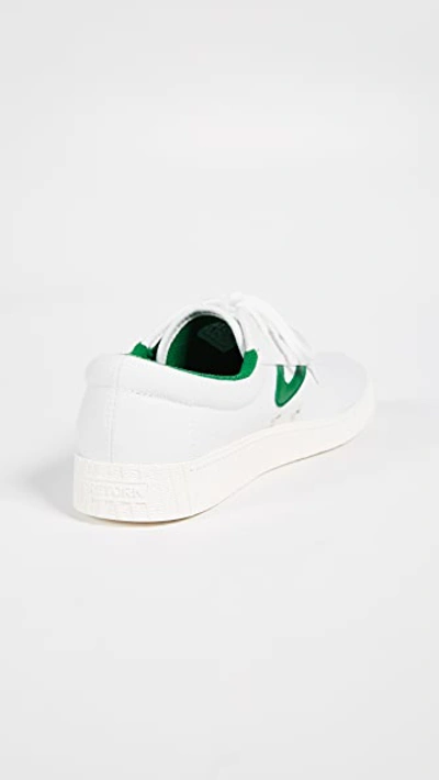 Shop Tretorn Nylite Sneakers In Vintage White/green