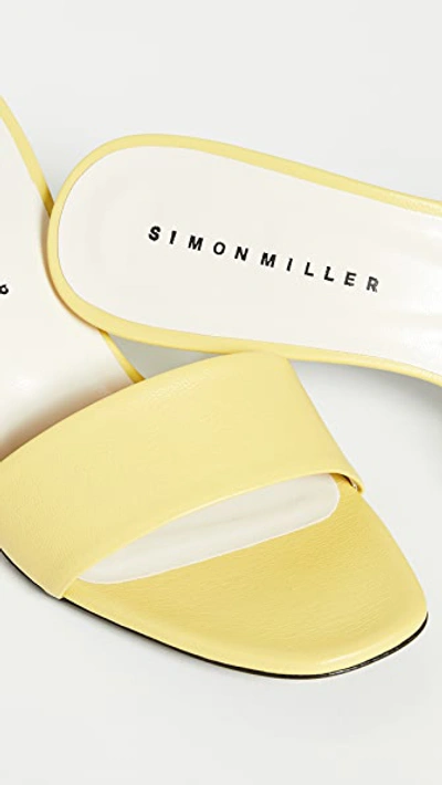 Shop Simon Miller Solo Heel Slides In Sea Lemon