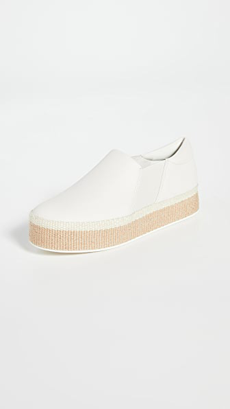 white espadrilles slip ons