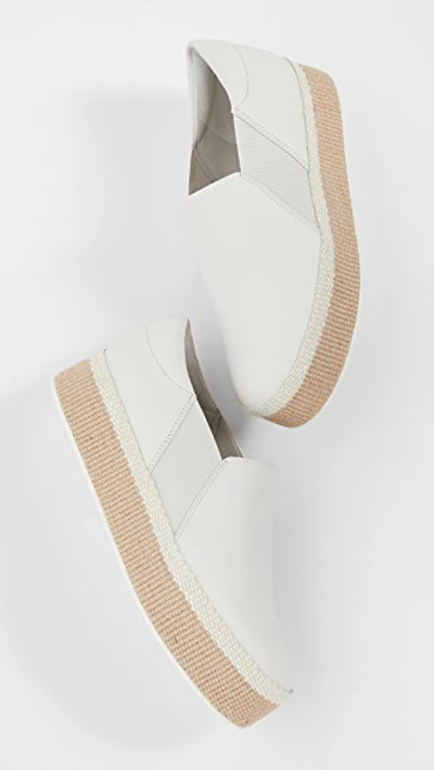 Shop Vince Wilden Slip On Sneakers In Off White