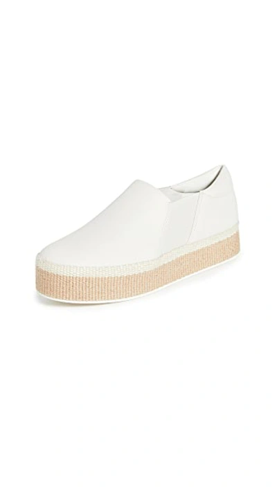 Shop Vince Wilden Slip On Sneakers In Off White