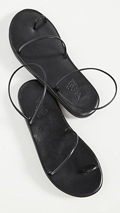 Shop Ancient Greek Sandals Kansiz Sandals In Black