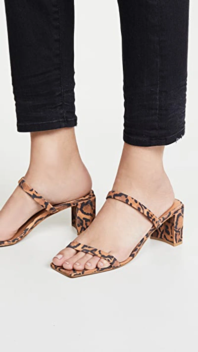 Shop By Far Tanya Sandals In Leopard Print