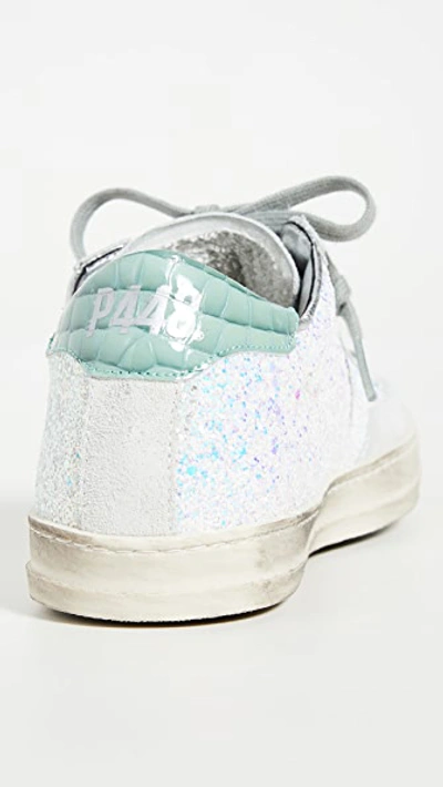 Shop P448 John Sneakers In White Glitter