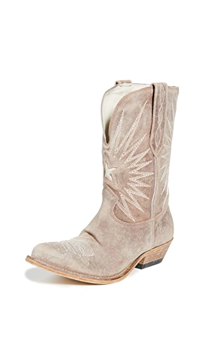 Shop Golden Goose Wish Star Low Boots In Wood