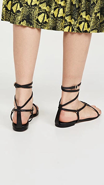 Shop 3.1 Phillip Lim / フィリップ リム Louise Strappy Flat Sandals In Black