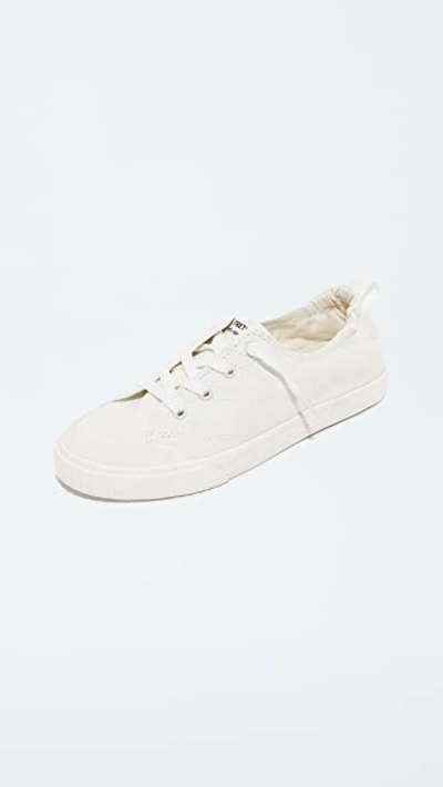 Shop Tretorn Meg Denim Sneakers In Vintage White