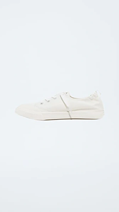 Shop Tretorn Meg Denim Sneakers In Vintage White