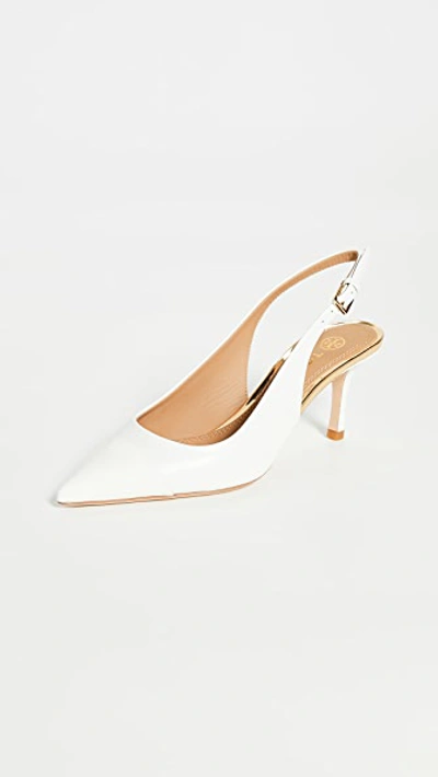 Shop Tory Burch Penelope 65mm Slingback Pumps In New Ivory/new Ivory
