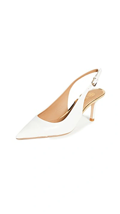 Shop Tory Burch Penelope 65mm Slingback Pumps In New Ivory/new Ivory