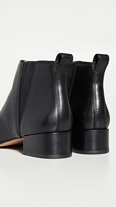 Shop Madewell The Carina Block Heel Booties In True Black