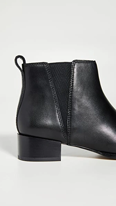 Shop Madewell The Carina Block Heel Booties In True Black