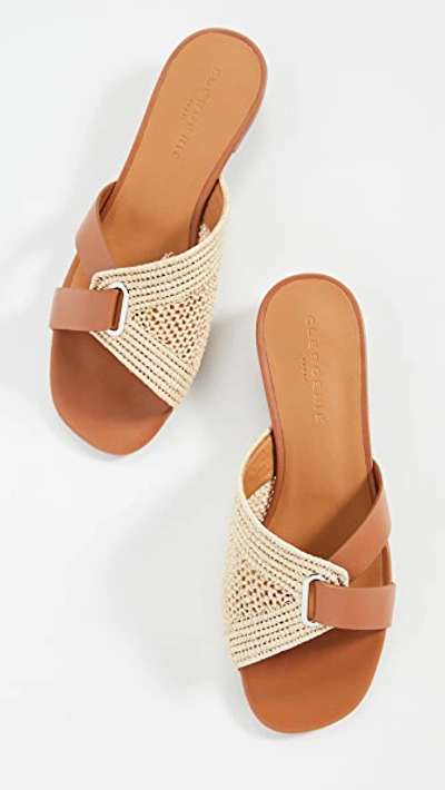 Shop Clergerie Ida Slides In Natural