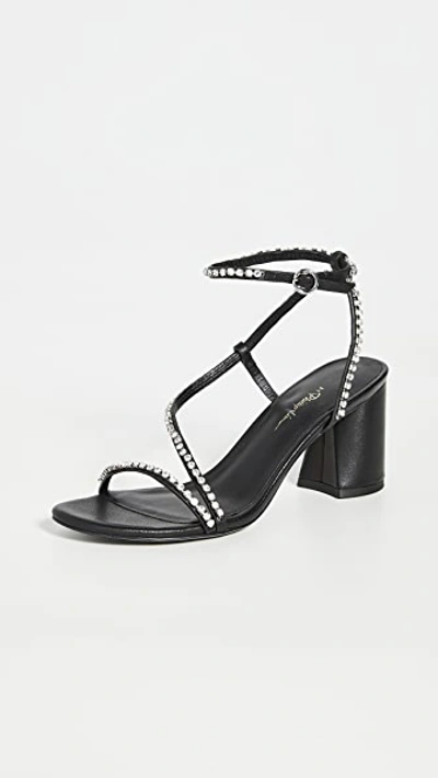 Shop 3.1 Phillip Lim / フィリップ リム Drum Crystal Ankle Strap Sandals In Black