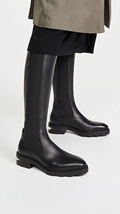 Shop Alexander Wang Andy Riding Boots In Black