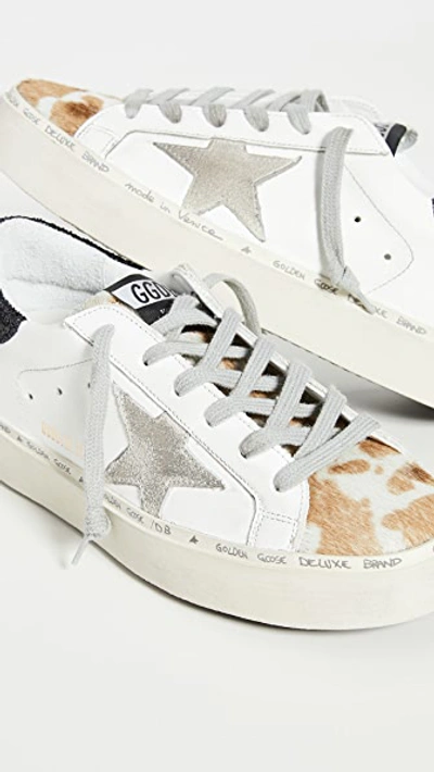 Shop Golden Goose Hi Star Sneakers In White/cow/ice