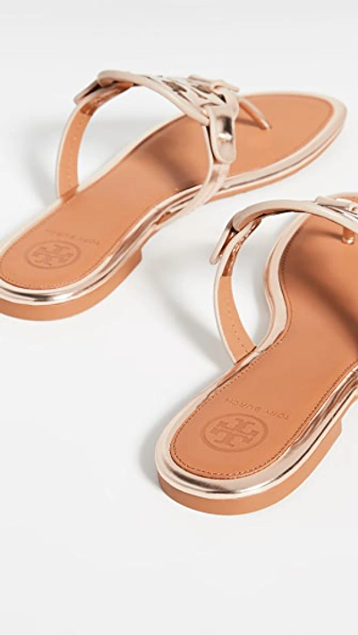 Shop Tory Burch Miller Sandals In Rose Gold/tan