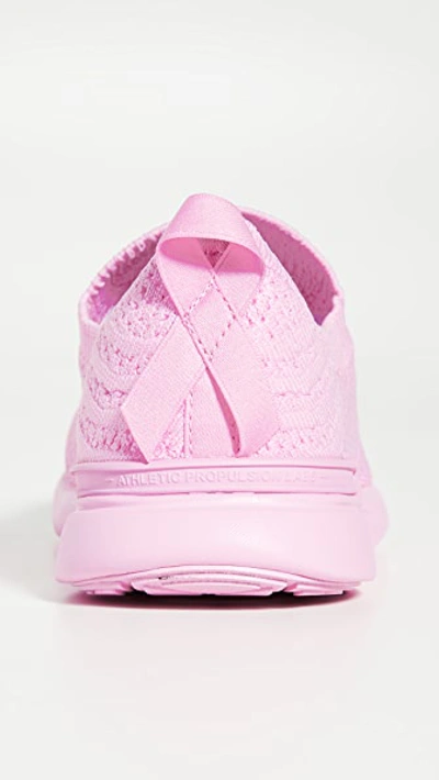 Shop Apl Athletic Propulsion Labs Limited Edition Breast Cancer Awareness Month Techloom Wave Sneakers In Soft Pink