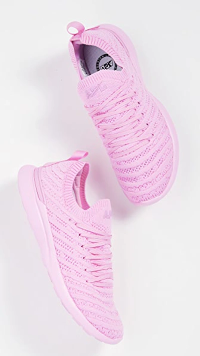 Shop Apl Athletic Propulsion Labs Limited Edition Breast Cancer Awareness Month Techloom Wave Sneakers In Soft Pink