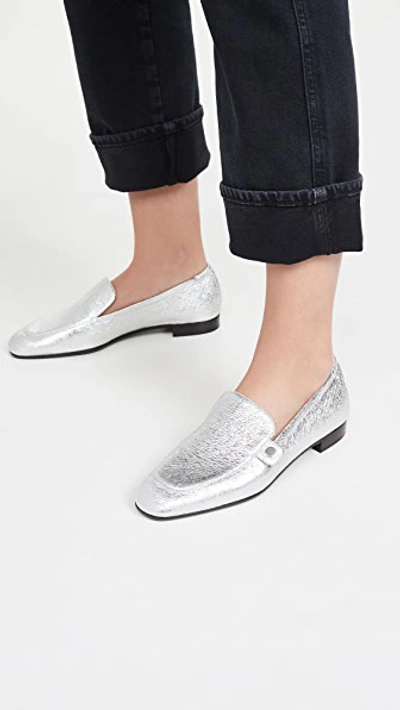 Shop Laurence Dacade Angela Loafers In Silver