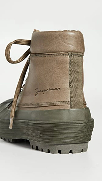 Shop Jacquemus Les Meuniers Hautes Boots In Kaki