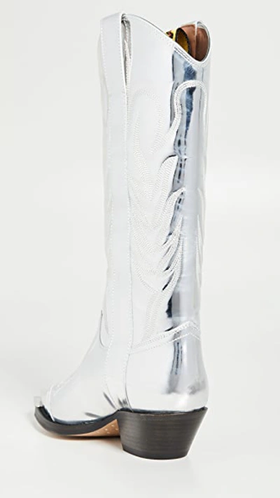 Shop Off-white For Walking Cowboy Boots In Crystal/black