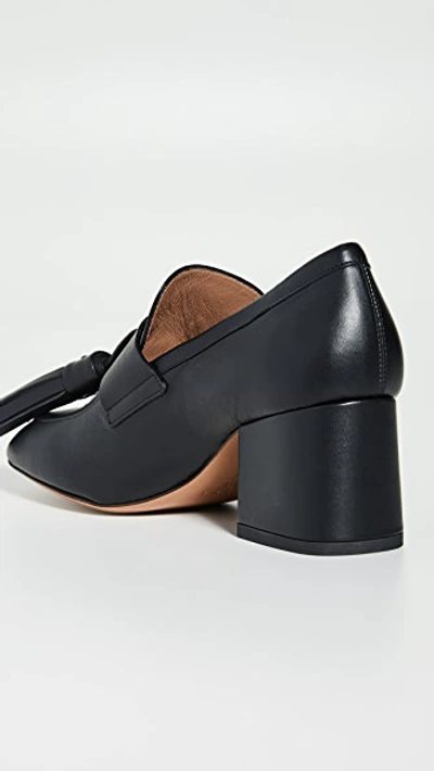 Shop Marni Heeled Loafers In Black