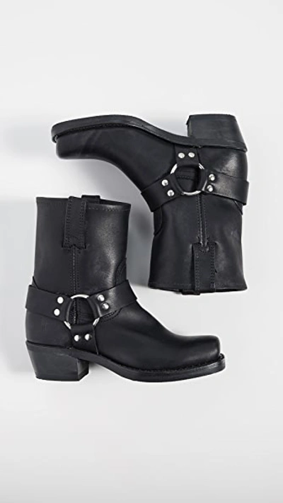 Shop Frye Harness 8r Boots In Black