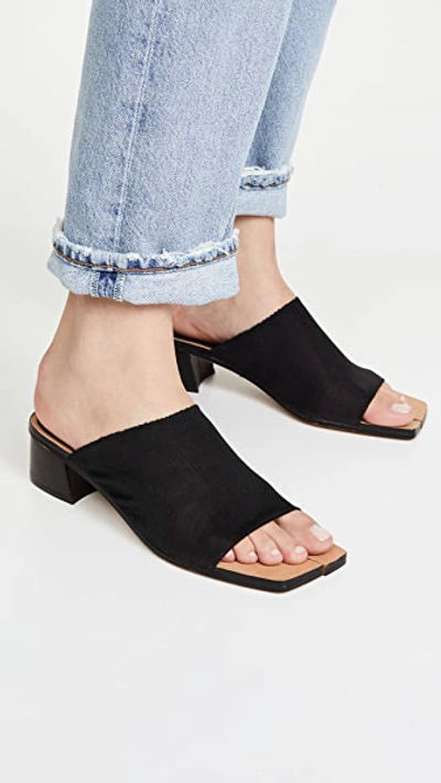 Shop Miista Beck Slides In Black