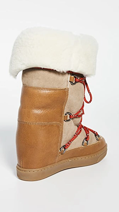 Shop Isabel Marant Nowly Boots In Natural