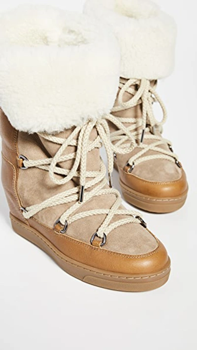 Shop Isabel Marant Nowly Boots In Natural
