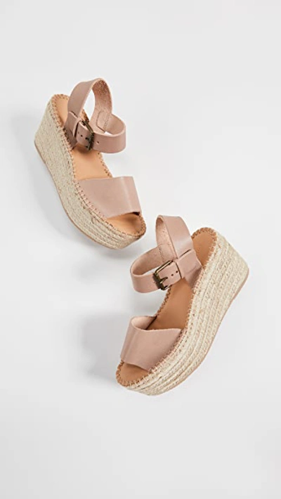 Shop Soludos Minorca High Platform Sandals In Dove Gray