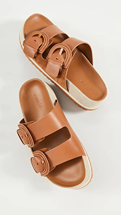 Shop Vince Glyn Slides In Tan