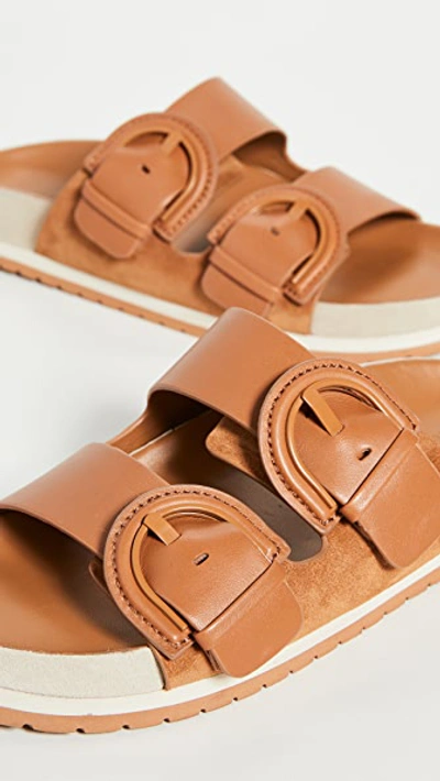 Shop Vince Glyn Slides In Tan