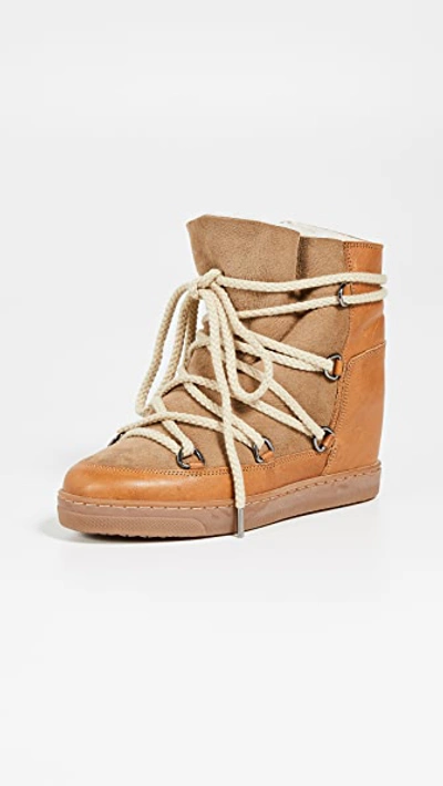 Shop Isabel Marant Nowles Boots In Camel