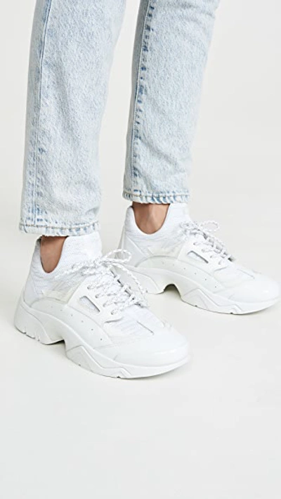 Kenzo Sonic Low Top Sneakers In White Reflective Mesh | ModeSens