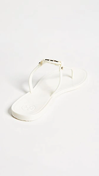 Shop Tory Burch Mini Miller Flip Flops Ivory