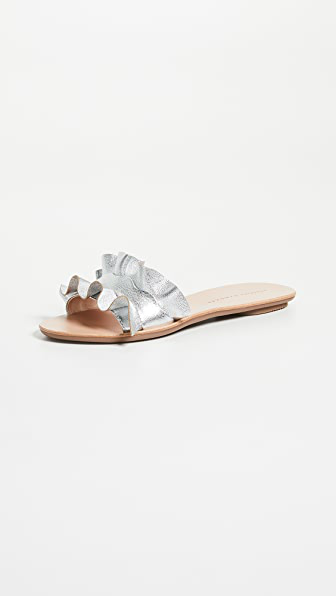 loeffler randall birdie ruffle slides