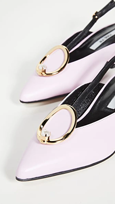 Shop Yuul Yie Zizi Slingback Pumps In Powder Pink