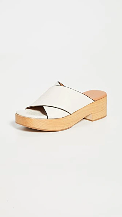 Shop Rachel Comey Serge Clog Sandals In Bone