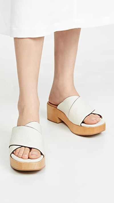 Shop Rachel Comey Serge Clog Sandals In Bone