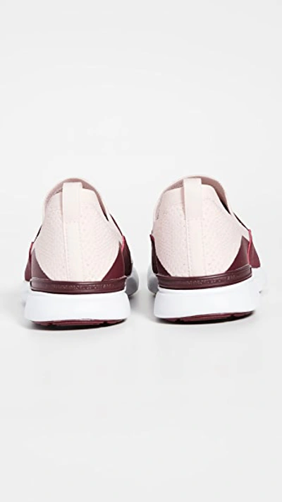 Shop Apl Athletic Propulsion Labs Techloom Bliss Sneakers In Tan/burgundy/white