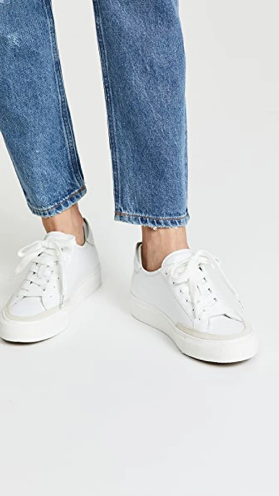 Shop Rag & Bone Rb Army Low Sneakers In White