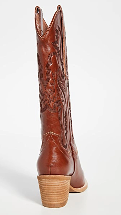 Shop Jeffrey Campbell Dagget Western Boots In Cognac