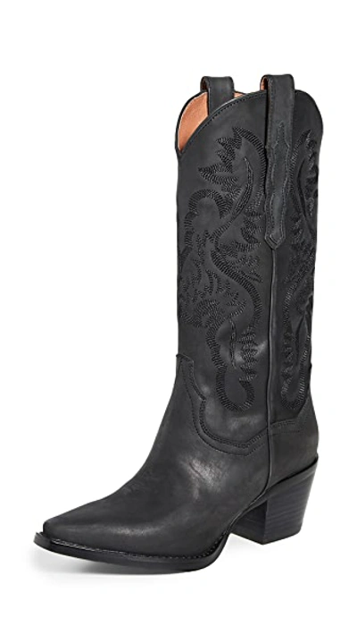 Shop Jeffrey Campbell Dagget Western Boots In Black